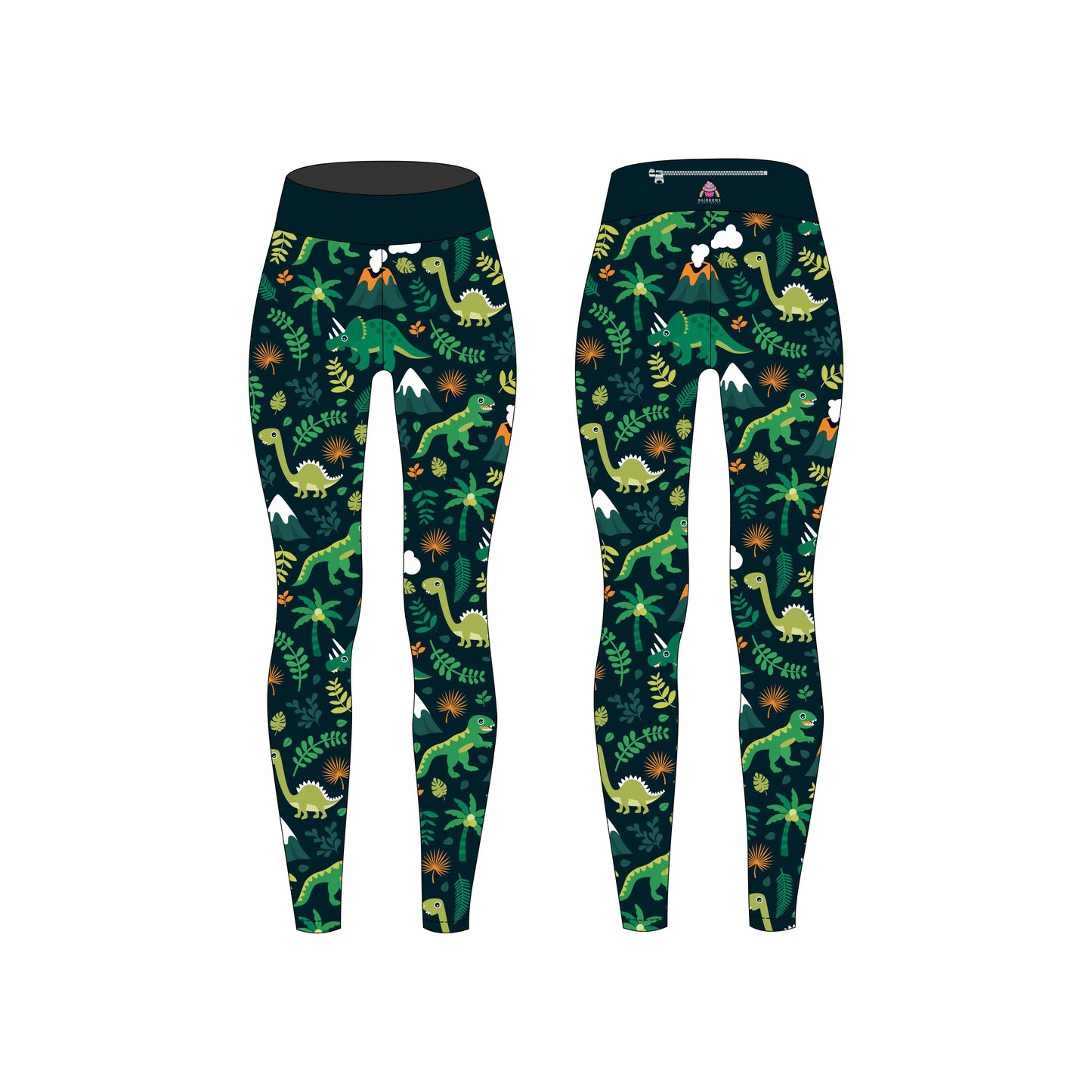 Dino & Volcano Children’s Active Leggings