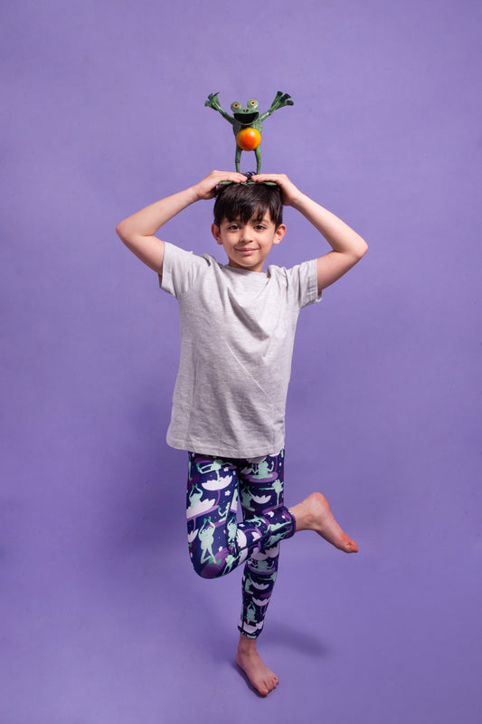 Yoga Frogs Children's Active Leggings