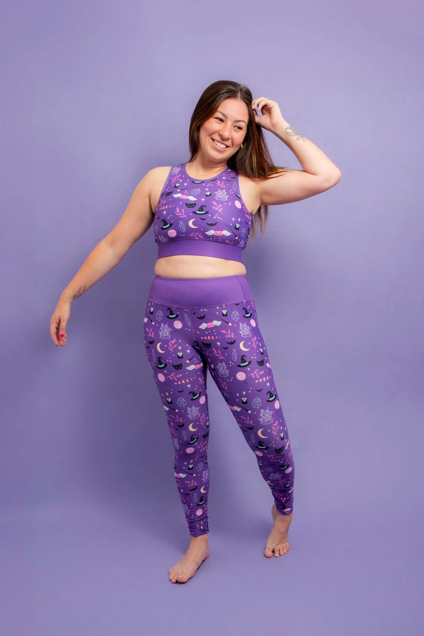 Spellbound (Purple) Women's Activewear Leggings