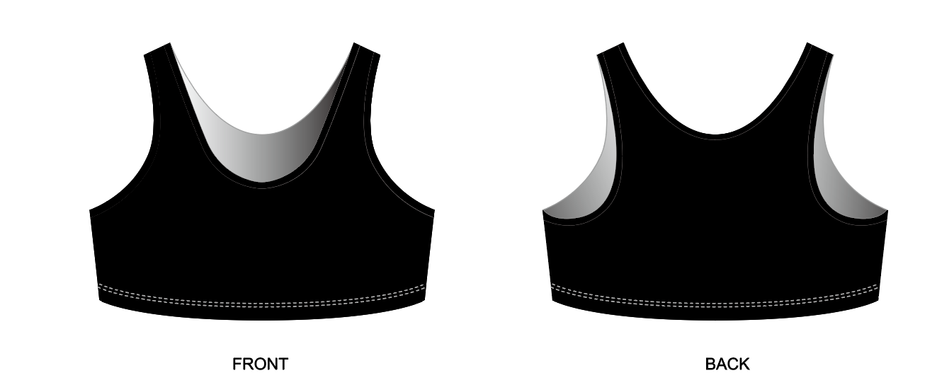 High Performance Black Sports Bra