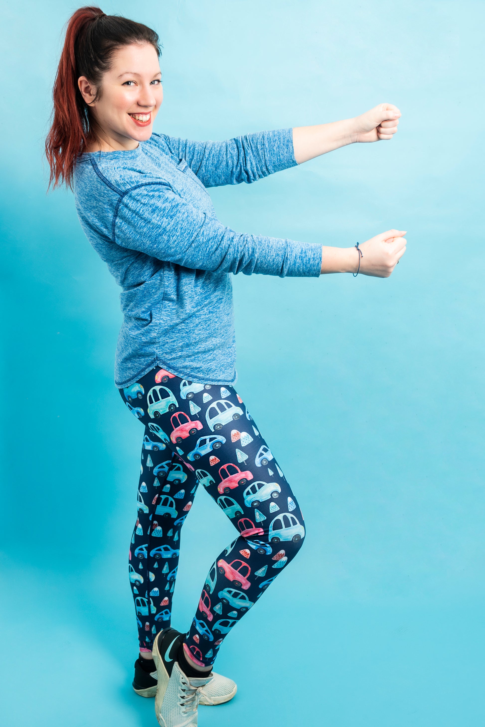 Women's Yoga Pants: Navy, Workout Clothes