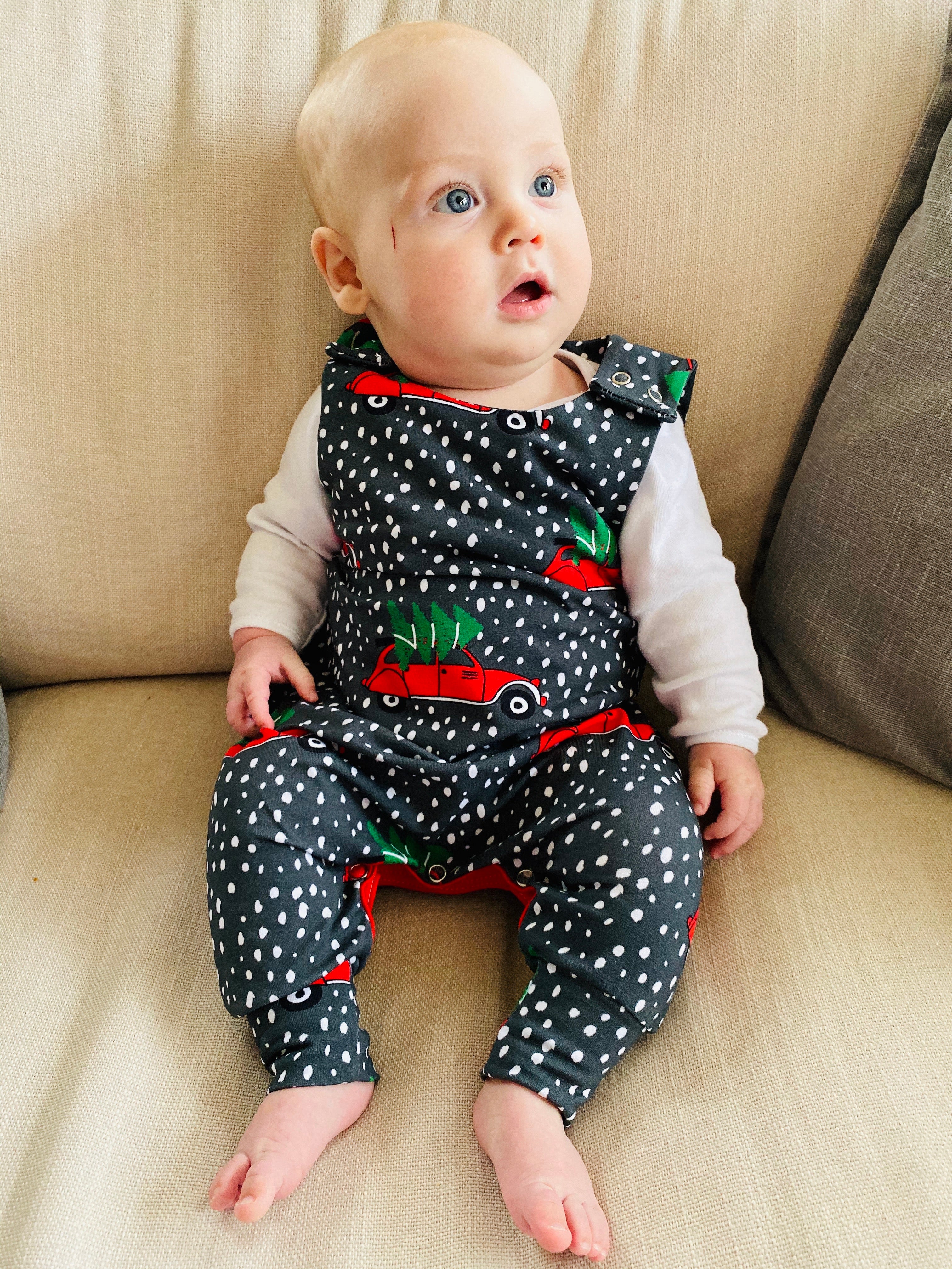 Baby boy deals christmas dungarees