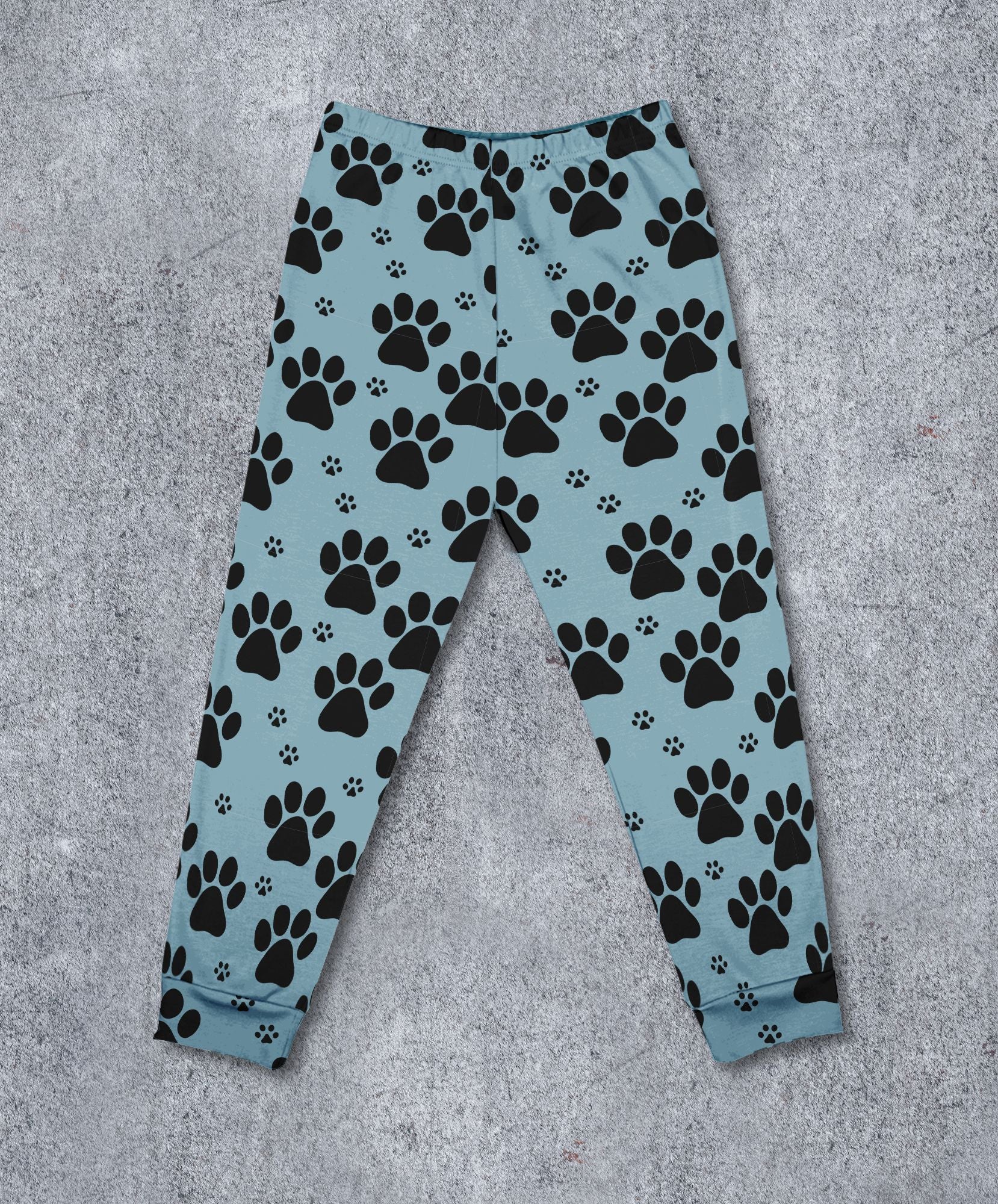 Blue paw print clearance leggings